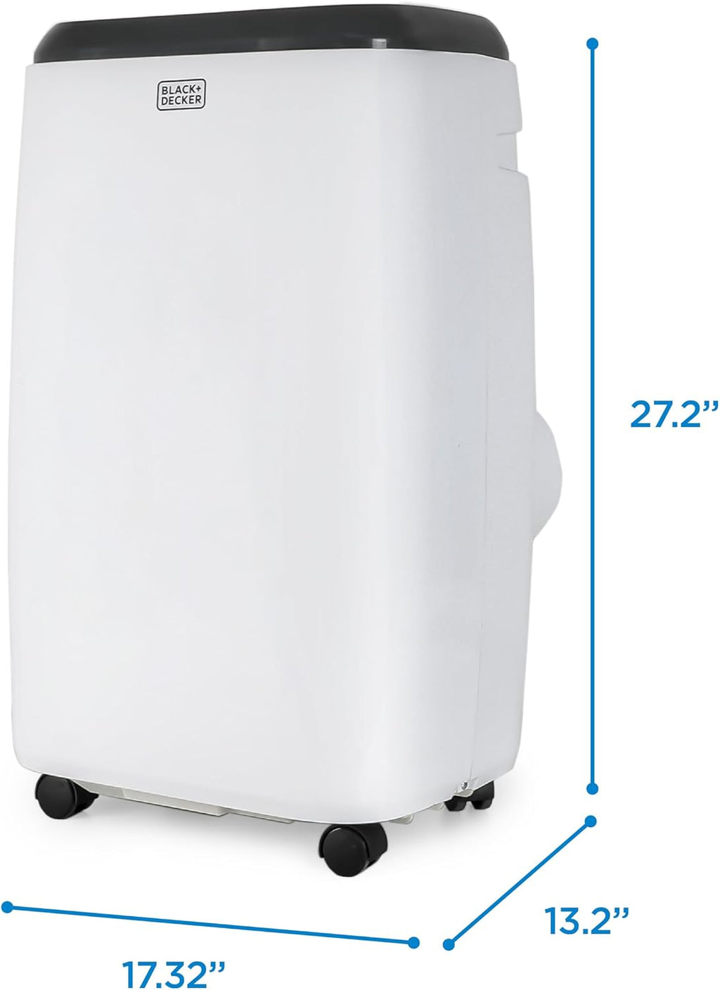 BLACK+DECKER Portable Air Conditioner. 8.000 BTU for Rooms Up To 350 Sq. Ft.. Portable AC with Full Function Remote Control & Window Kit.