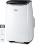 BLACK+DECKER Portable Air Conditioner. 9.000 BTU. White | 5.300 BTU SACC for Rooms up to 400 Sq. Ft.. 3-in-1 Portable AC. Fan and Dehum with Follow Me Remote Control and Window Kit